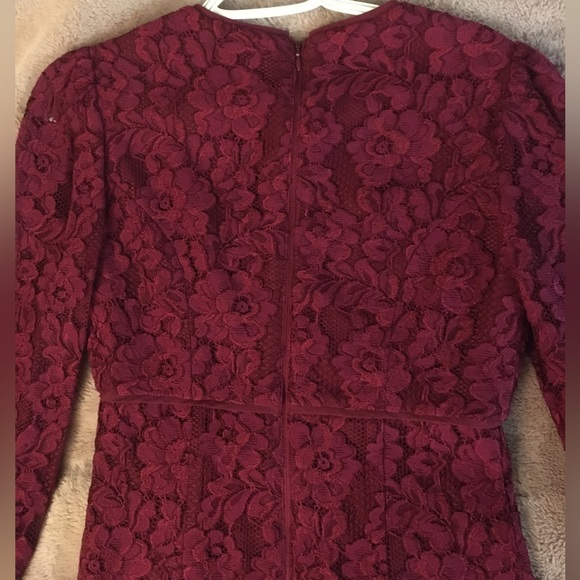 Raspberry red lace Ever New dress - Picture 4 of 9